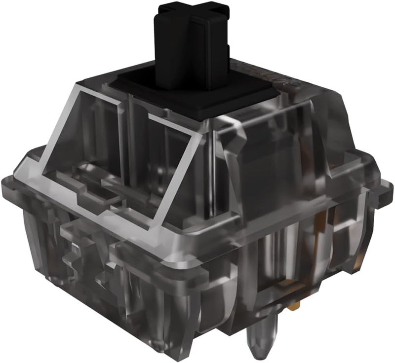 kutethy Gateron Black Ink v2 Pro Switches Pre Lubed 5pin RGB Linear Switch for DIY Mechanical Keyboards (36PCS, Black Ink) - Image 1